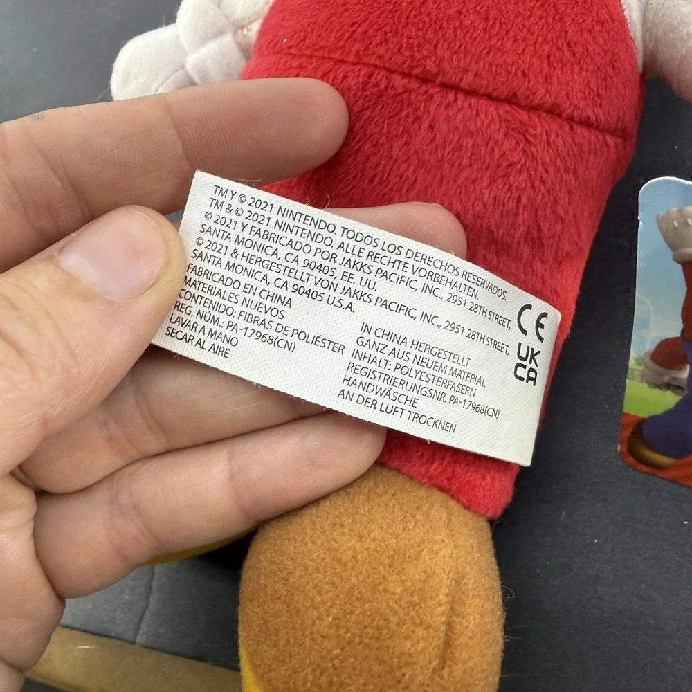 Super Mario Movie Fire Mario Plush Stuffed Doll Toy 9